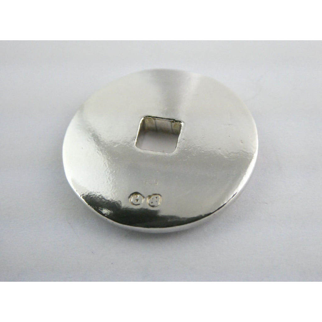 Sterling Silver Friendship is a Single Soul Dwelling in Two Bodies Pendant 11.9g