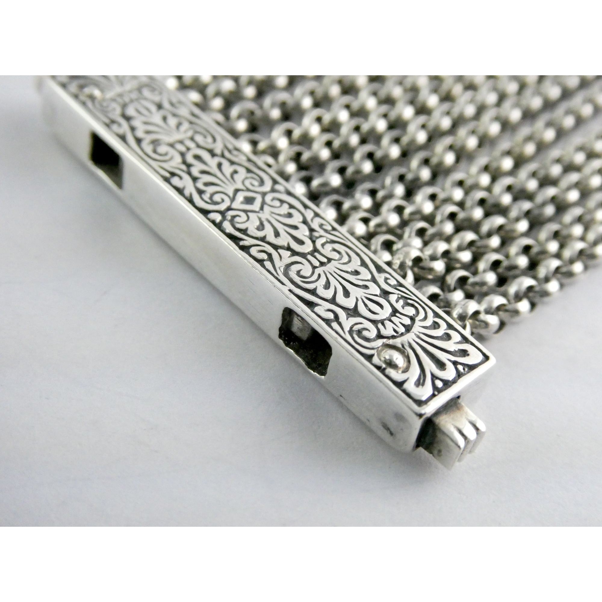 Konstantino Sterling Silver 12 Chain Heavy Bracelet 6 Inch Length Fit 67g Weight