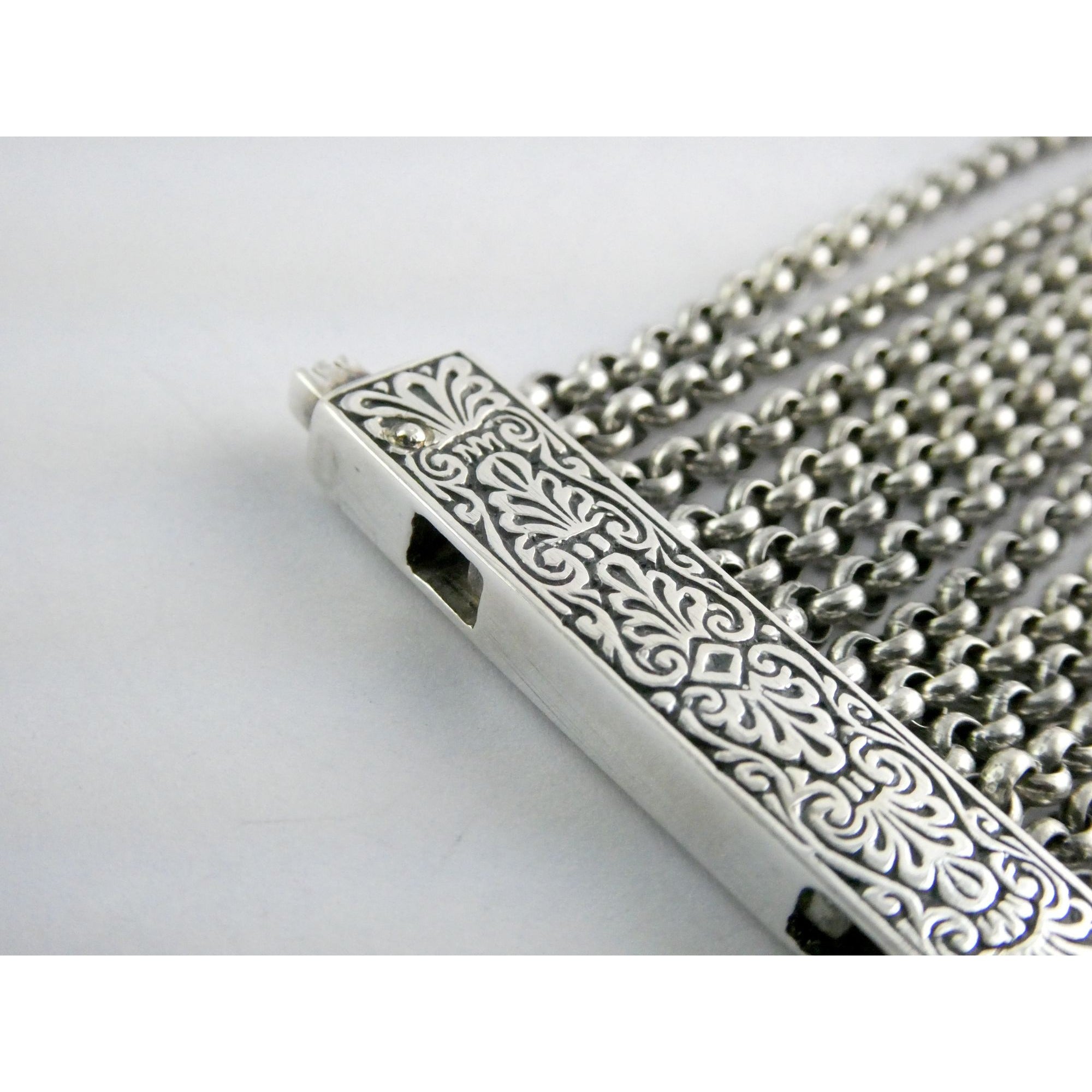 Konstantino Sterling Silver 12 Chain Heavy Bracelet 6 Inch Length Fit 67g Weight