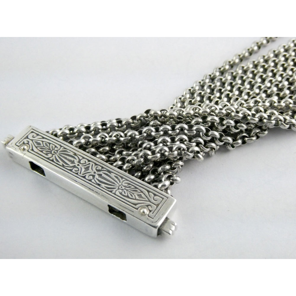 Konstantino Sterling Silver 12 Chain Heavy Bracelet 6 Inch Length Fit 67g Weight