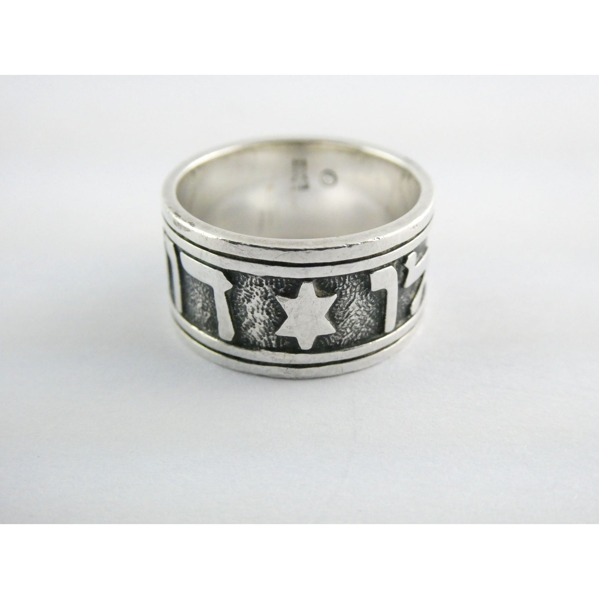 James Avery Song of Solomon Hebrew Wedding Sterling Silver Band Ring Size 6.25