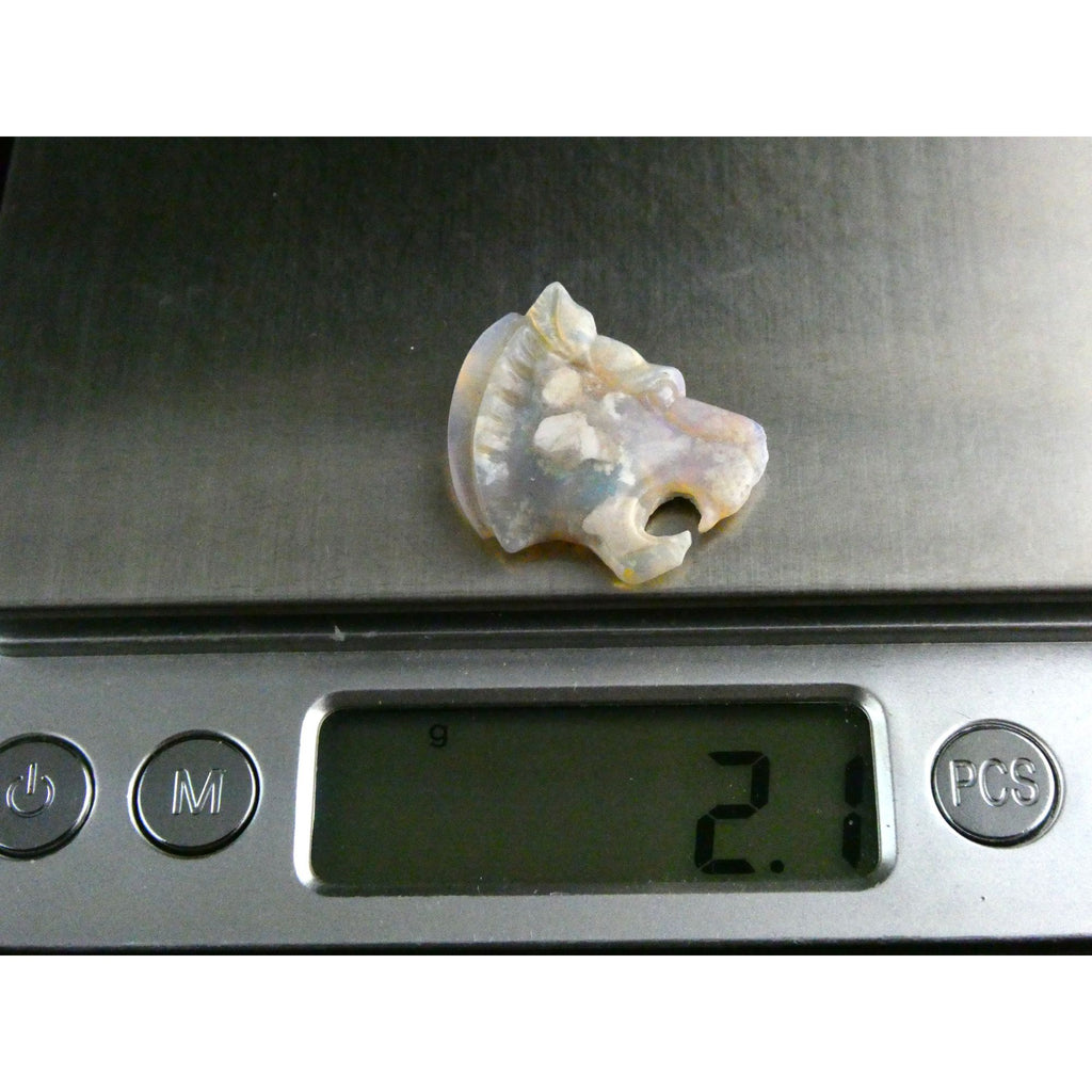 Carved Natural Opal Roaring Tiger Specimen 2.1g Weight 10.5 Carats 24mm Length