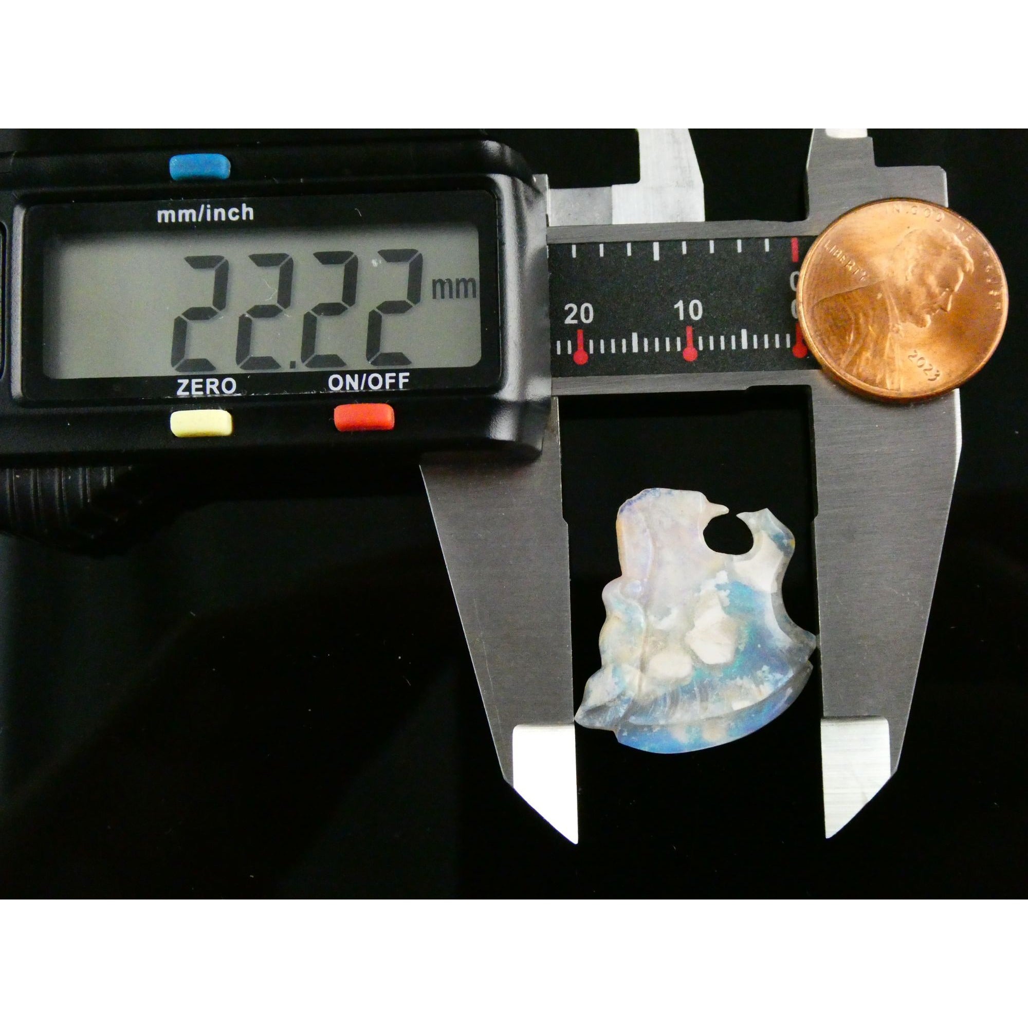 Carved Natural Opal Roaring Tiger Specimen 2.1g Weight 10.5 Carats 24mm Length