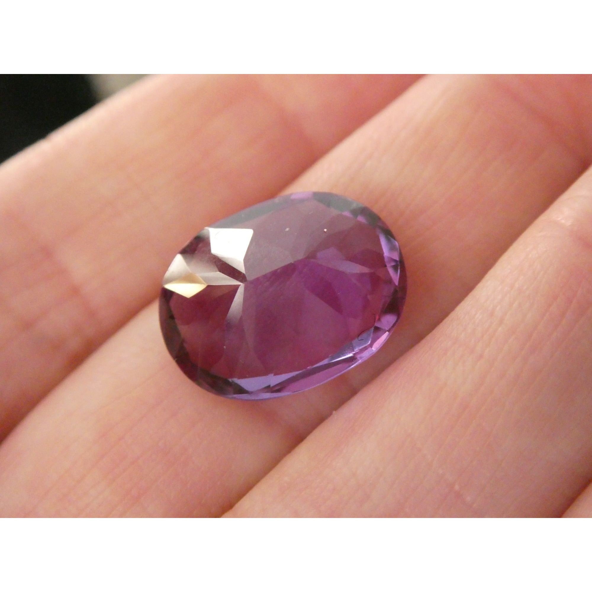 Oval Cut Lab Created Color Change Sapphire 2.7g Weight 16.92mm Length x 13.19mm