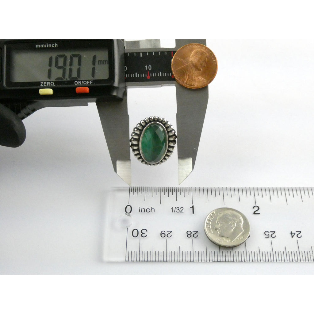 Lagos Venus Link Sterling Silver Malachite Doublet Earrings 13.8g 22mm Length