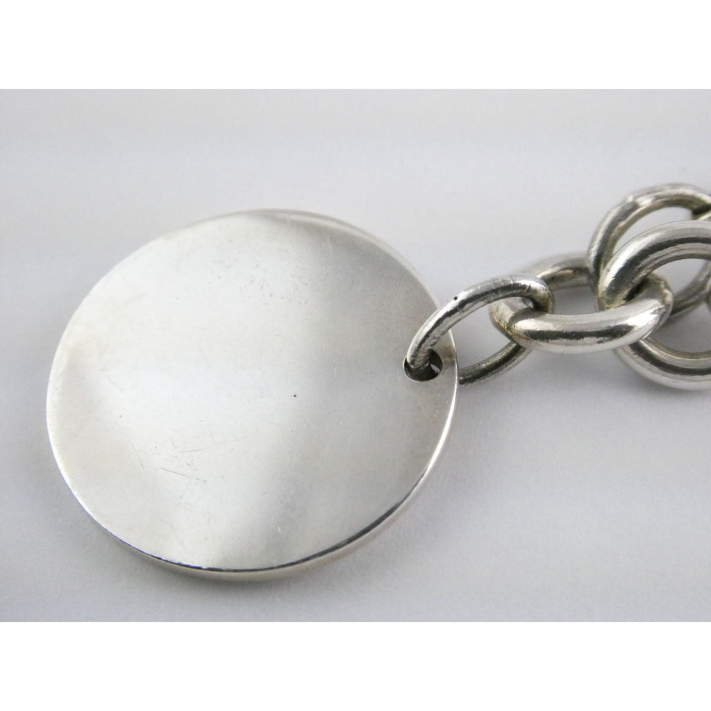 Tiffany and Co Sterling Silver Rolo Link Please Return To Tiffany Bracelet 7 In