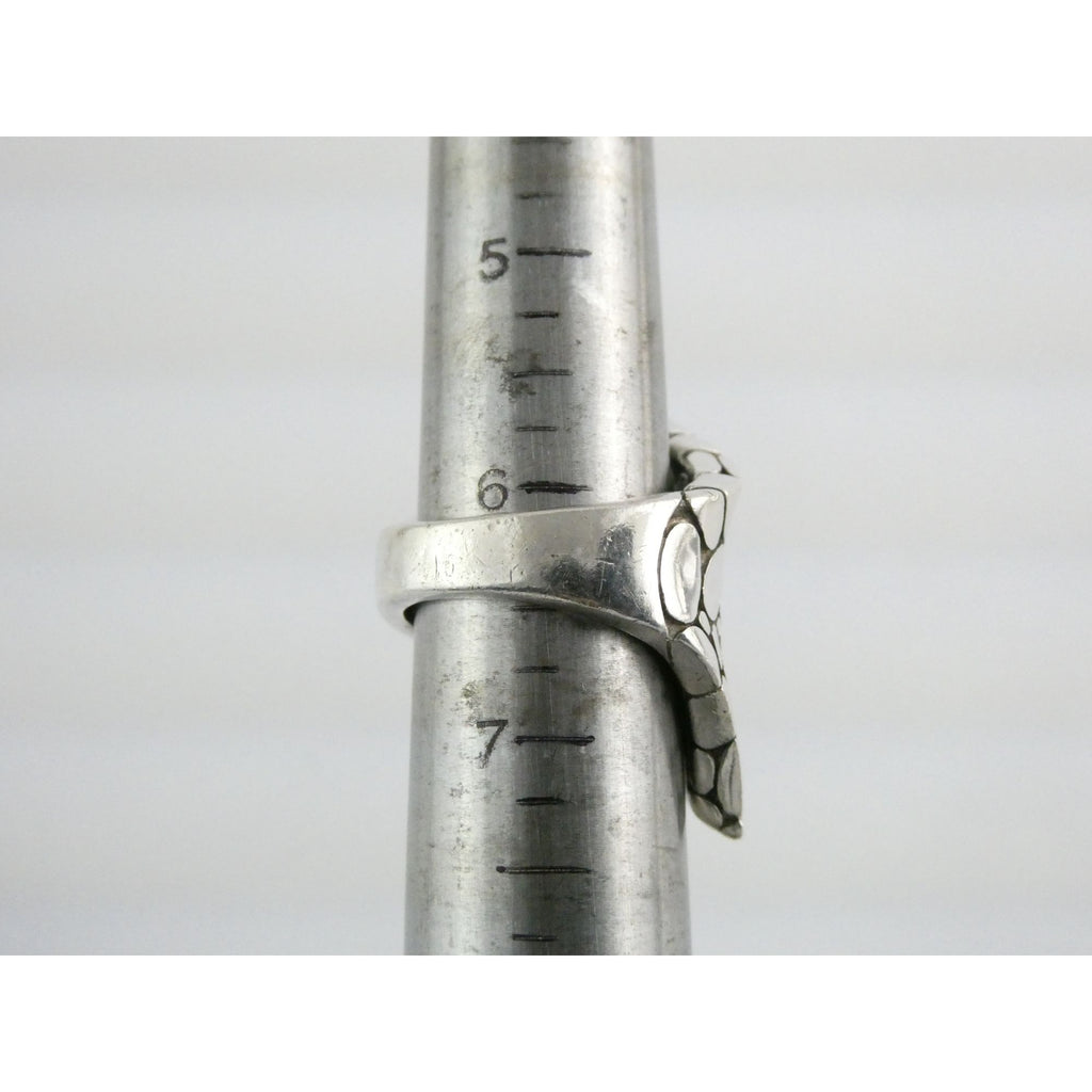 John Hardy Kali Collection Contour Pebble Sterling Silver Ring Size 6.25 17.9g