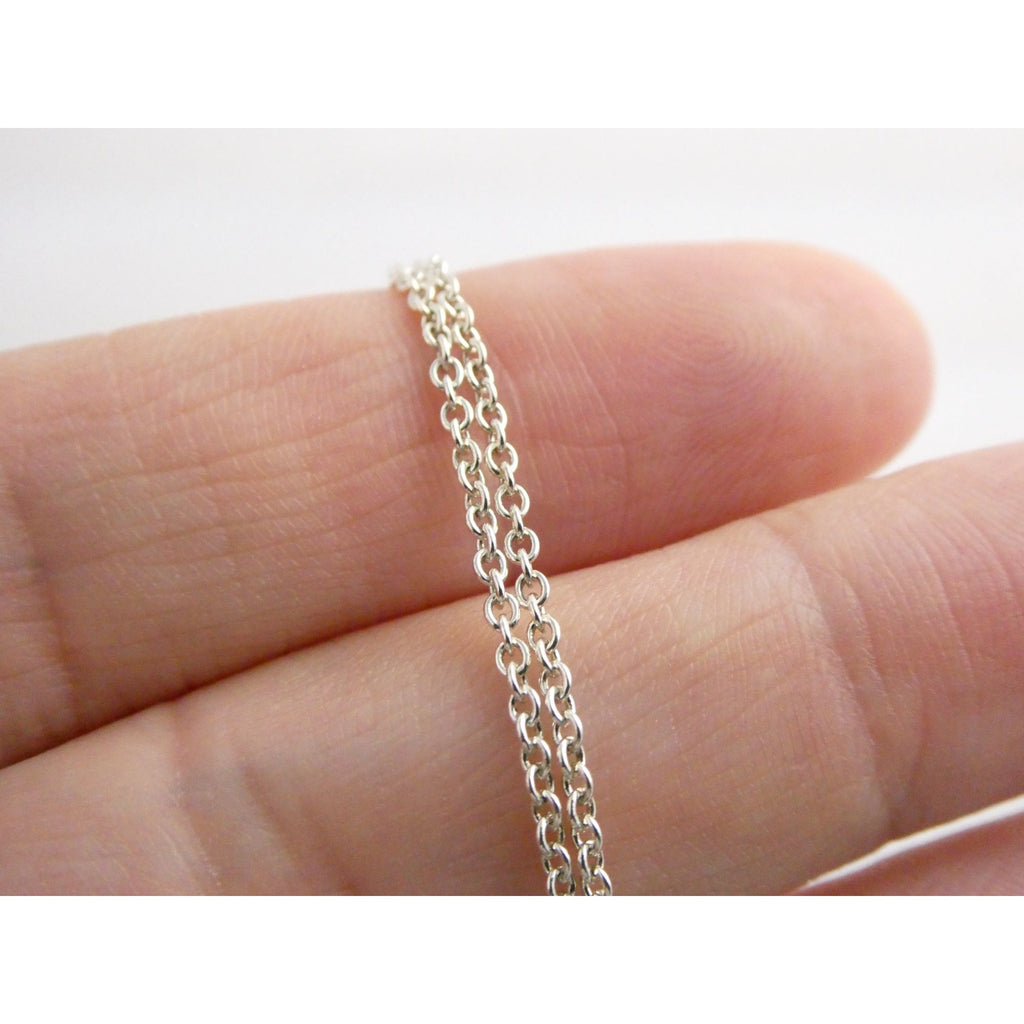 Tiffany and Co Sterling Silver Triple Disk Drop Pendant Necklace 12.1g 16.5 In
