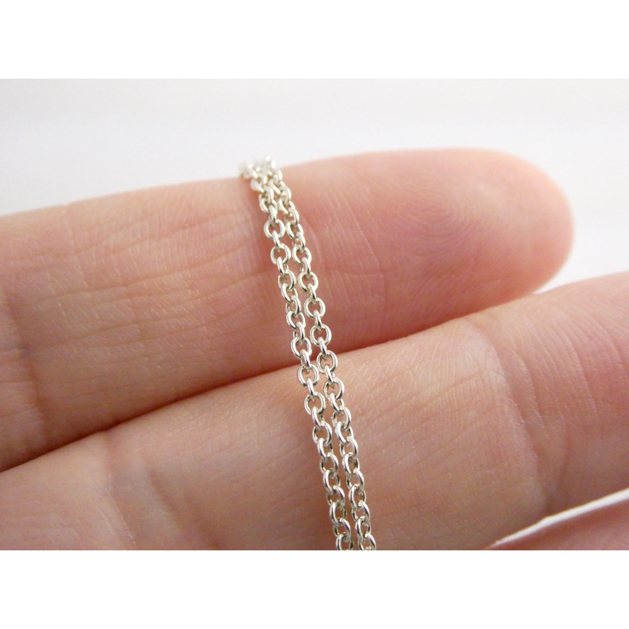 Tiffany and Co Sterling Silver Triple Disk Drop Pendant Necklace 12.1g 16.5 In