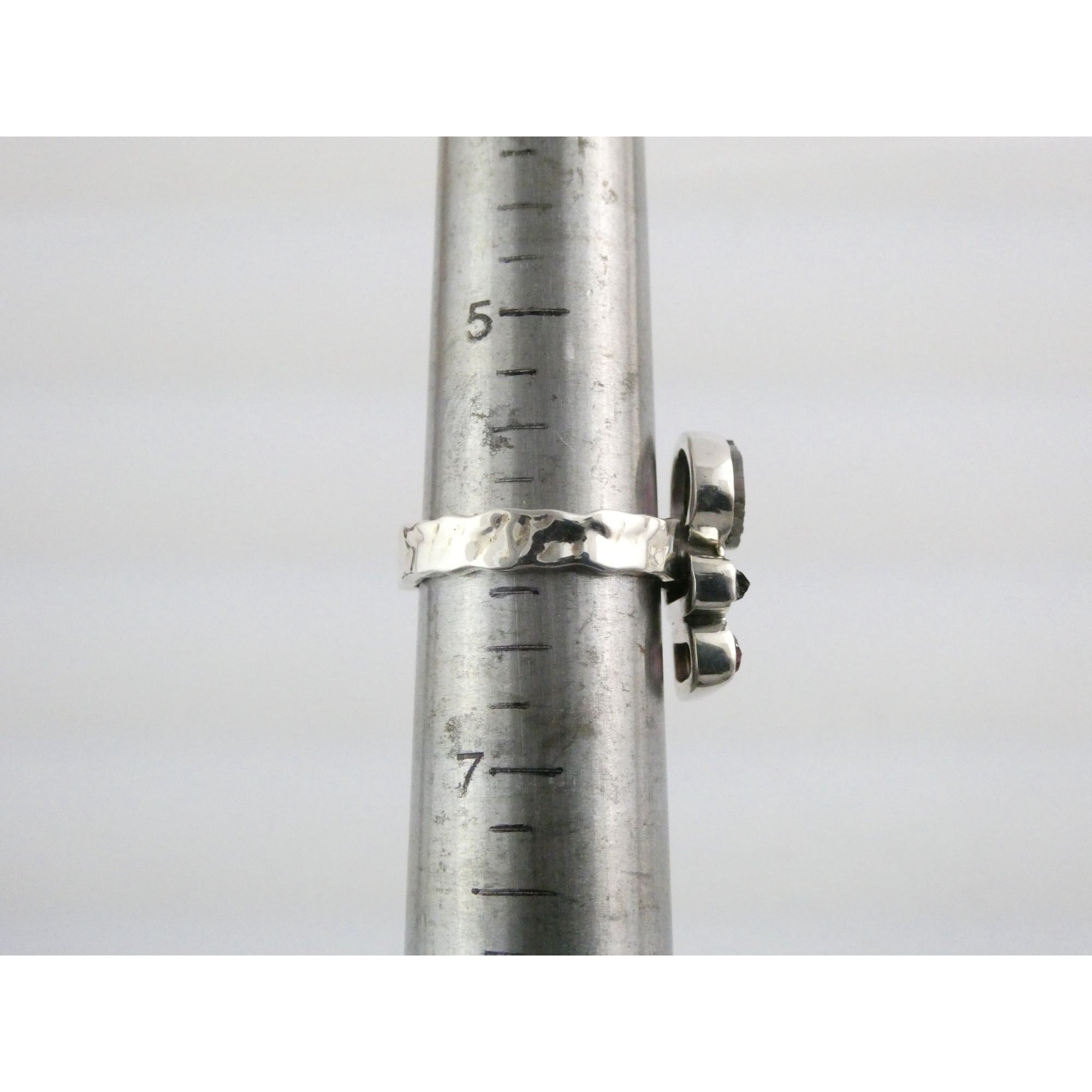 Artisan Made Sterling Silver Watermelon Tourmaline Ring Size 6 Weighs 5.3g