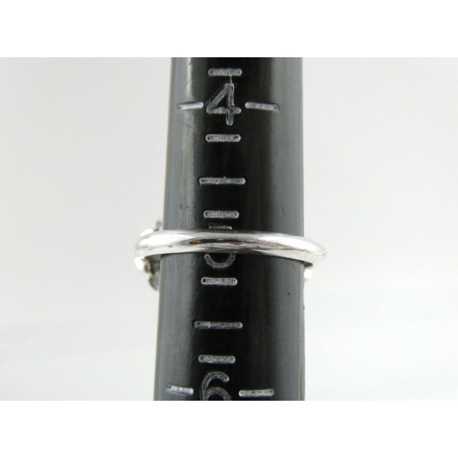 Avon Silvertone Metal and Hematite Ring Adjustable Size 4.5g Weight
