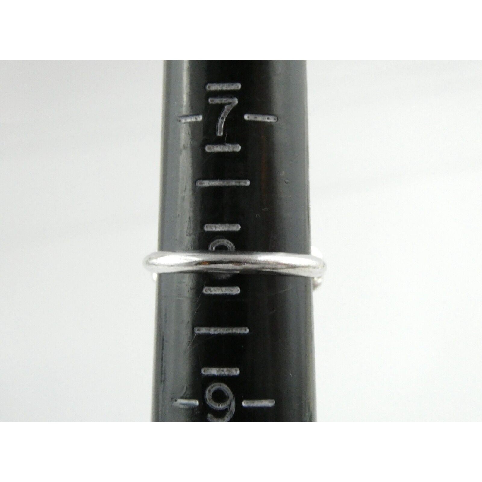 Avon Silvertone Metal and Hematite Ring Adjustable Size 4.5g Weight