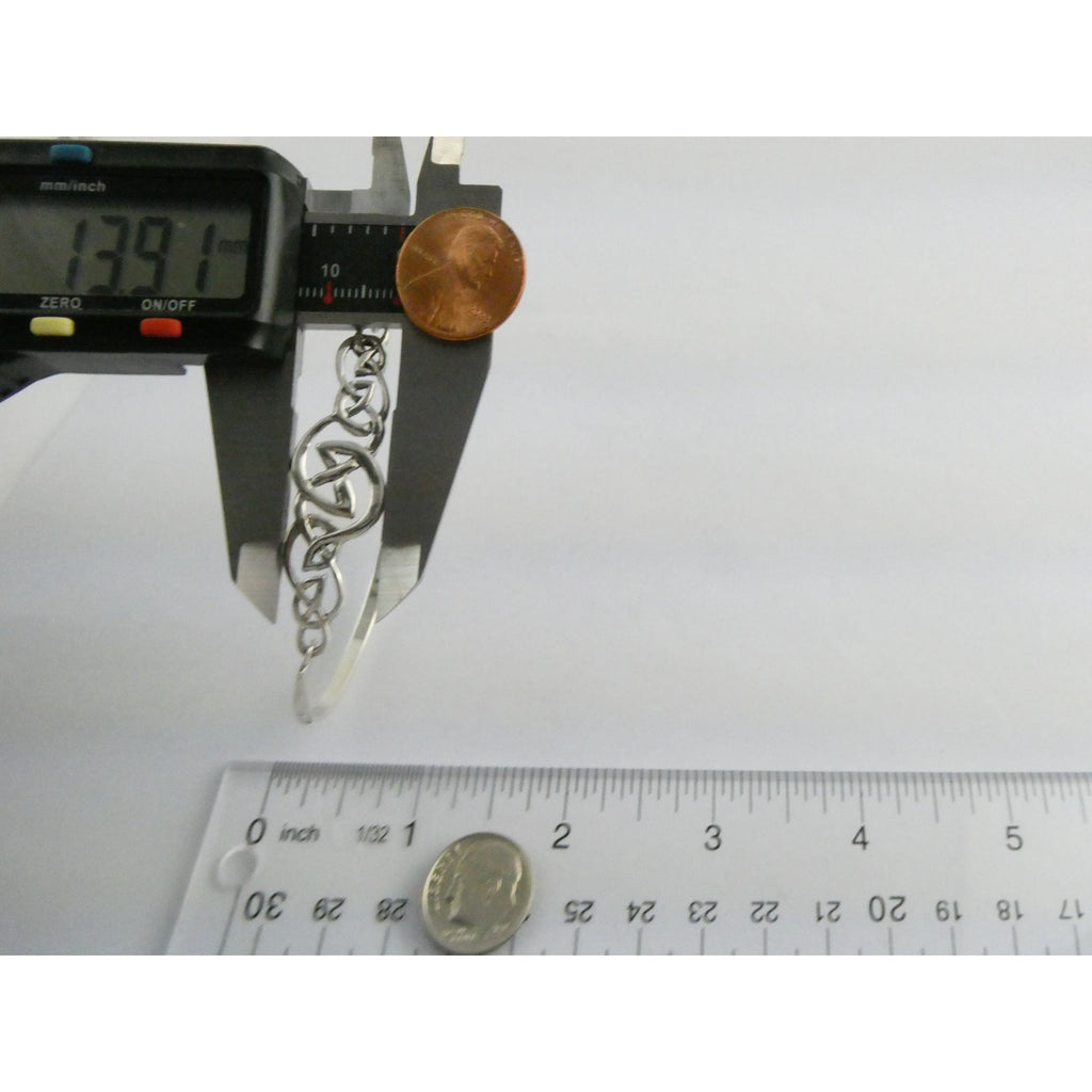 K&SH Ireland Sterling Silver Celtic Knot Bangle Bracelet 7.25 Inches 9.6g 925