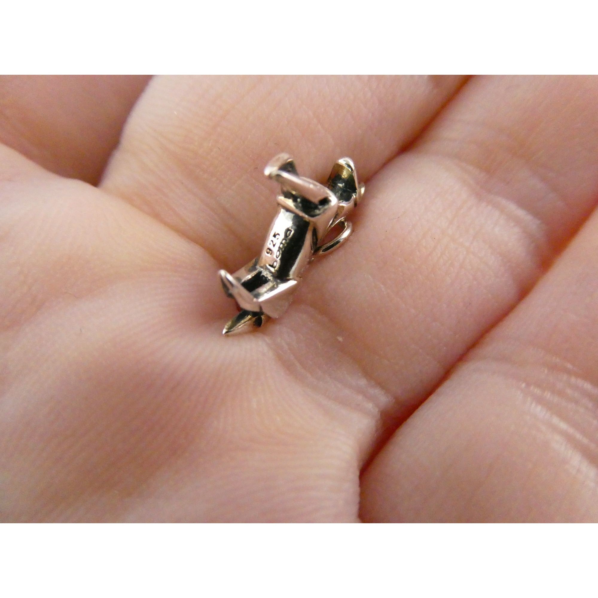 Sterling Silver Origami Horse Charm Year of the Horse 1.6g Weight 12mm Length