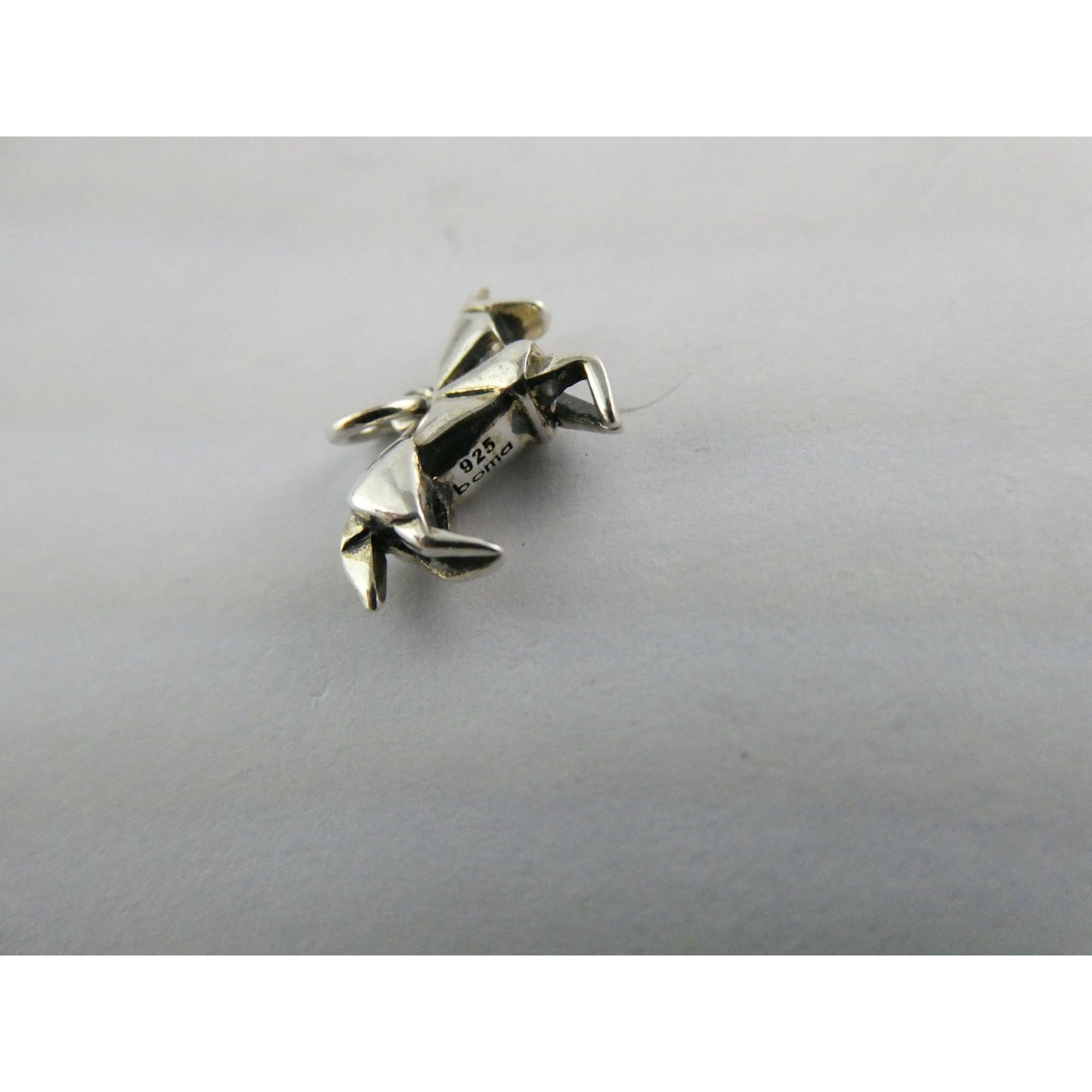 Sterling Silver Origami Horse Charm Year of the Horse 1.6g Weight 12mm Length