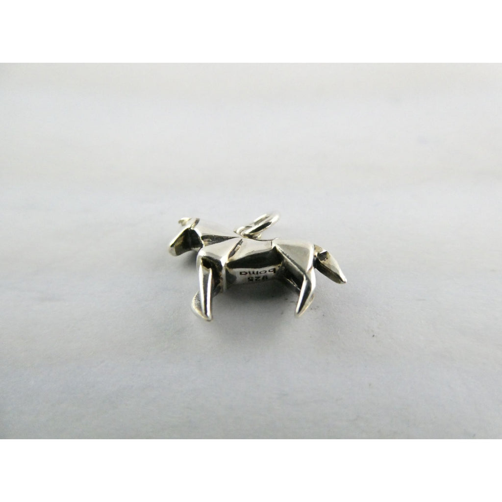 Sterling Silver Origami Horse Charm Year of the Horse 1.6g Weight 12mm Length