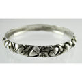 Antique Arts and Crafts Sterling Silver Acorns Oak Leaves Bracelet 8 In Signed