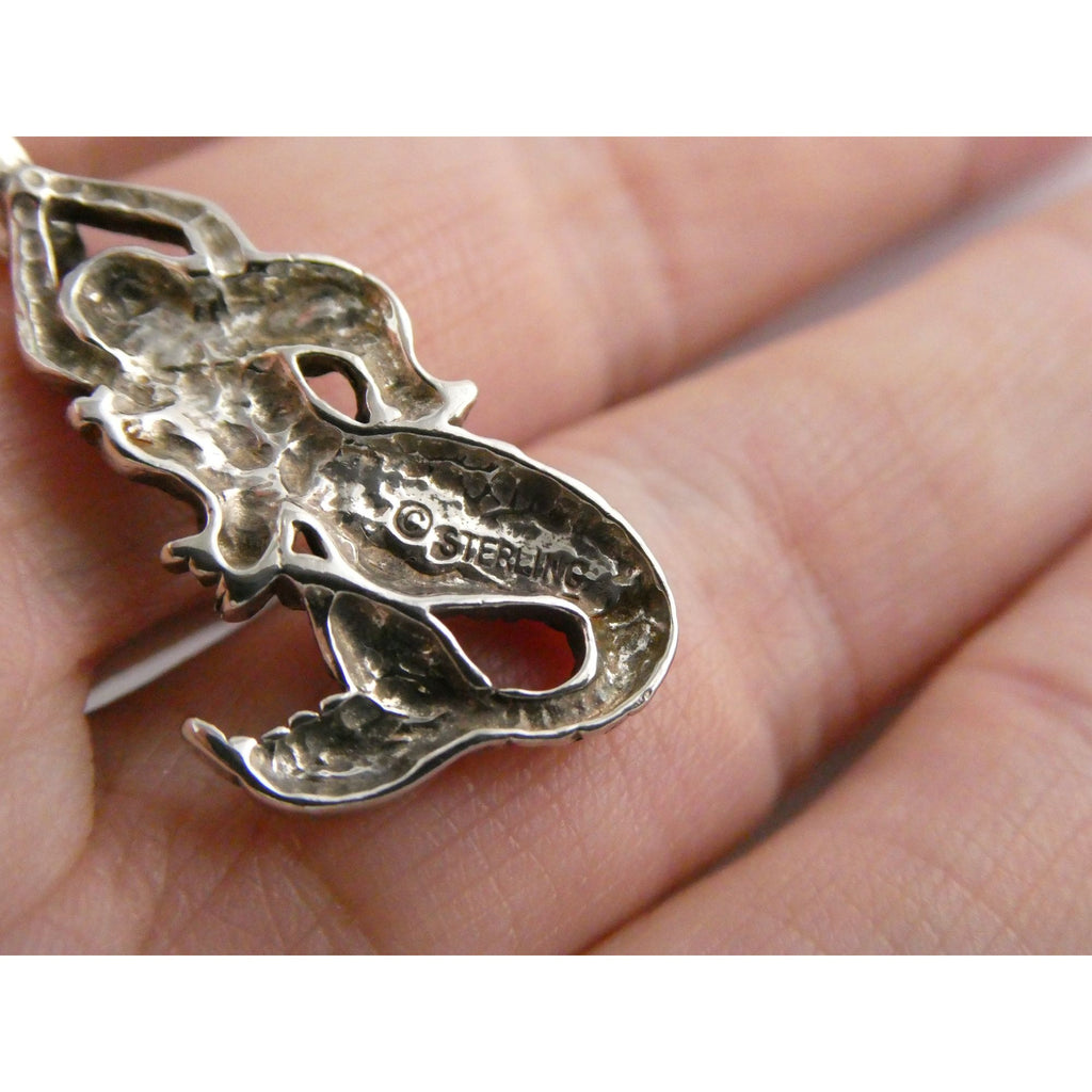 Sterling Silver Figural Mermaid Pendant 3.9g 1.25 Inch Length