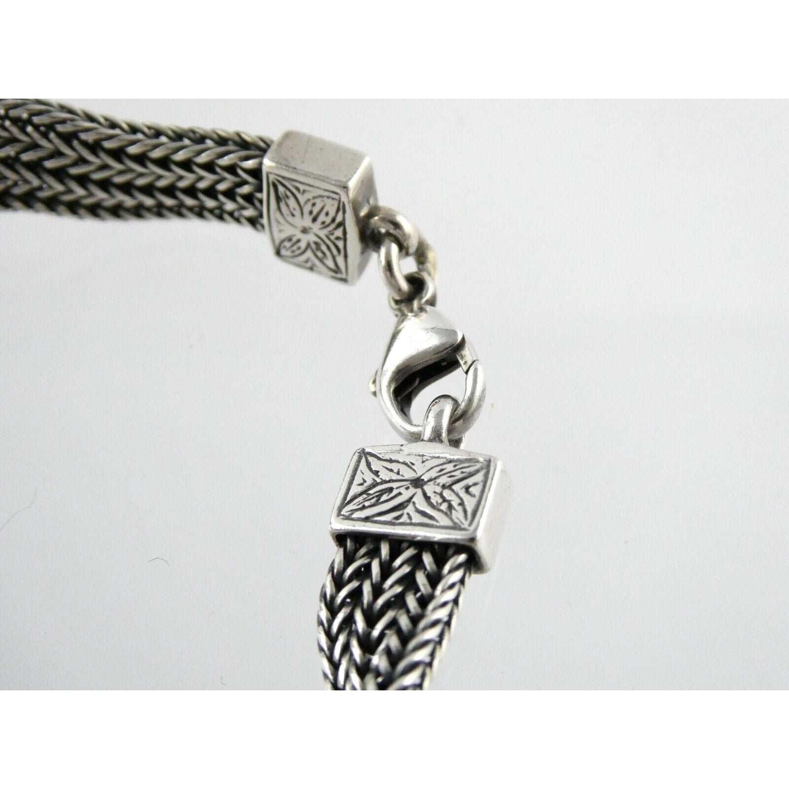 Designer 22k Yellow Gold and Sterling Silver Three Chain Bracelet 925 7.25 Inch