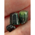 Group of 3 Natural Green Tourmaline Pieces Specimens 3g Total Weight of All