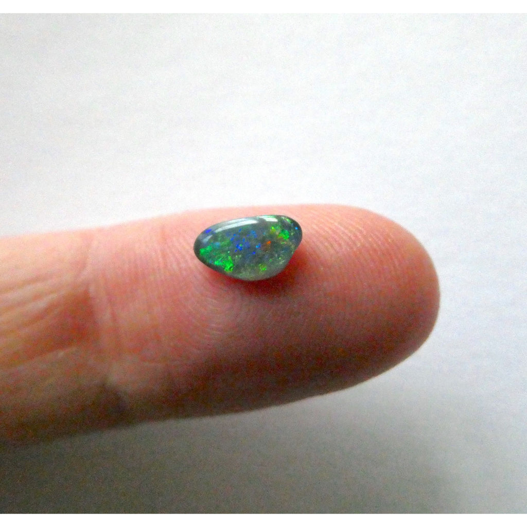 Australian Polished and Cut Freeform Opal Cabochon .40 CT Weight 7.88mm x 4.72mm