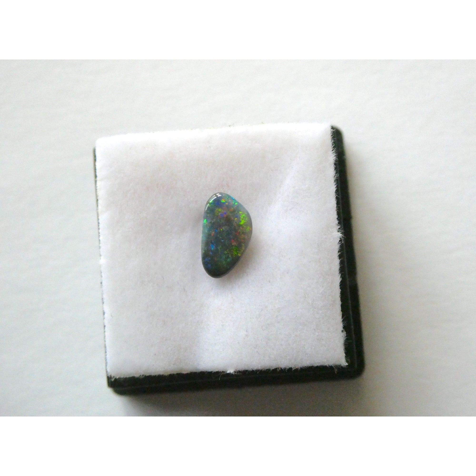 Australian Polished and Cut Freeform Opal Cabochon .40 CT Weight 7.88mm x 4.72mm