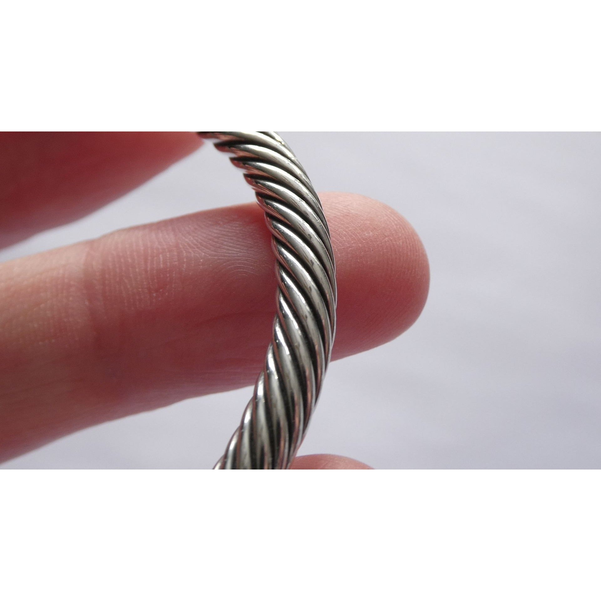 David Yurman Sterling Silver and 14k Gold Hook Clasp Lab Created Ruby Bracelet