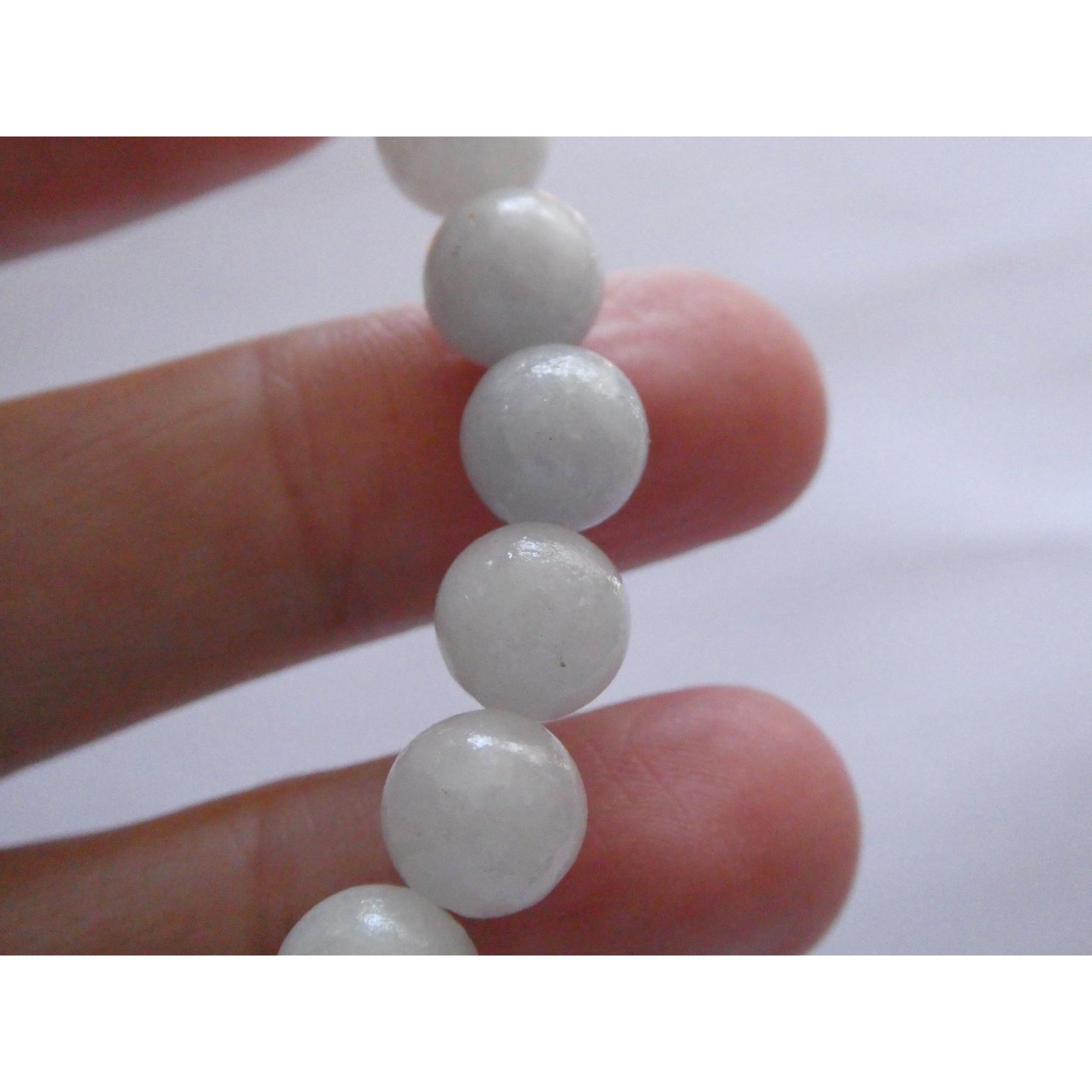 T Jazelle White Moonstone Gemstone Stretch Bracelet Sterling Silver Star Charm