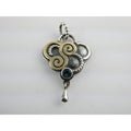 Reflective Jewelry Sterling Silver 18k Gold Cloud Topaz Pendant Paulina Ramerez