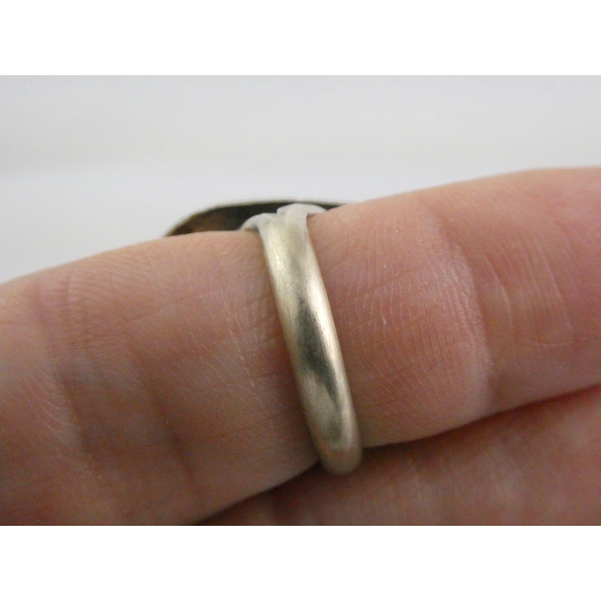 Southwestern Sterling Silver Sonoran Gold Turquoise Ring Size 6.25 Weighs 8.9g